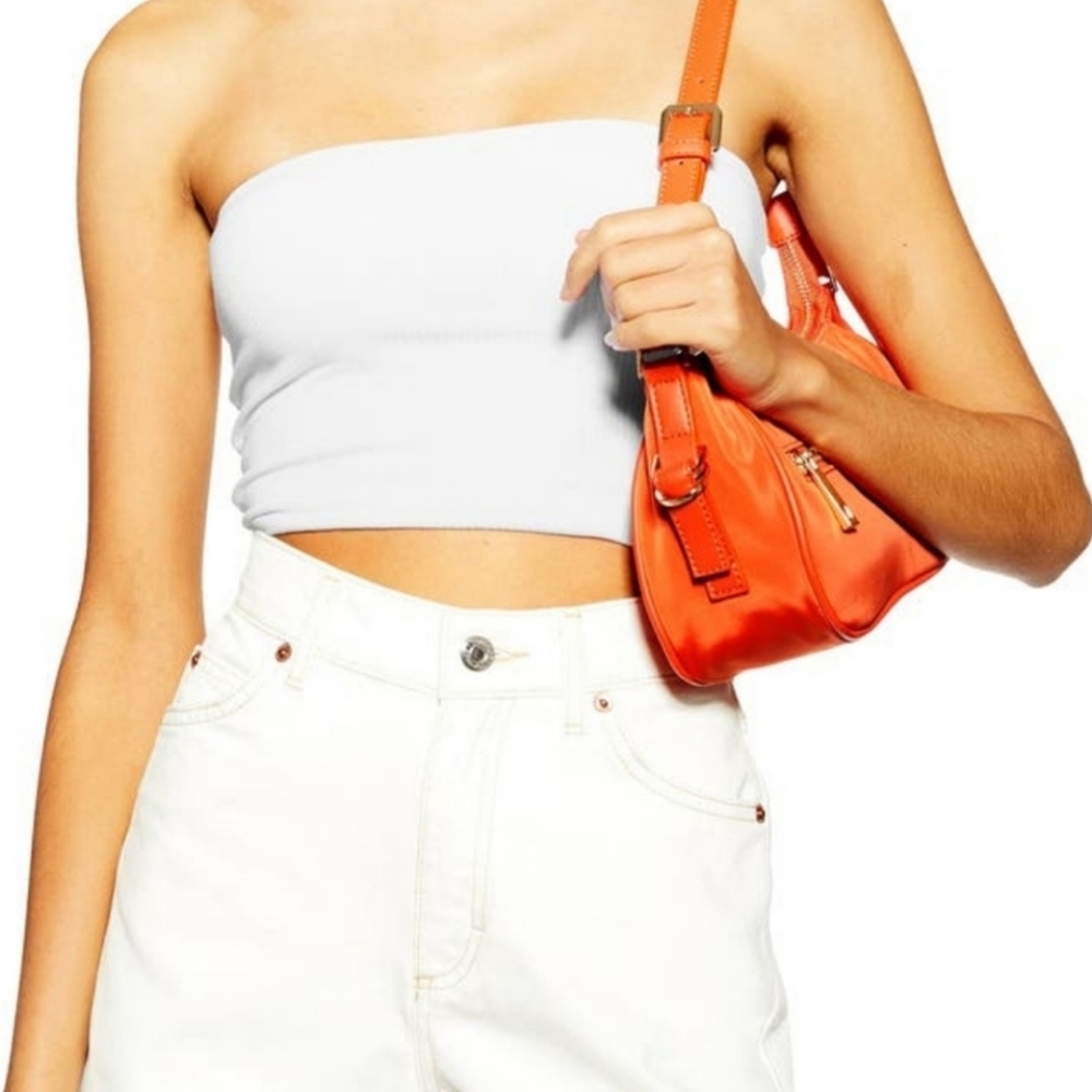 Bundle NWOT 3 Topshop Tube Top Size Women’s Cropped Ribbed Knit Bandeau STRETCH - Picture 2 of 3